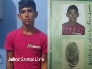 Ja&iacute;lton Santos Lima foi morto com espingarda calibre 12.