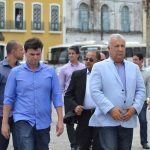 Prefeito Marcius Beltrão e Governador Jackson Barreto (Foto: Kim Emmanuel / Boa Informação)