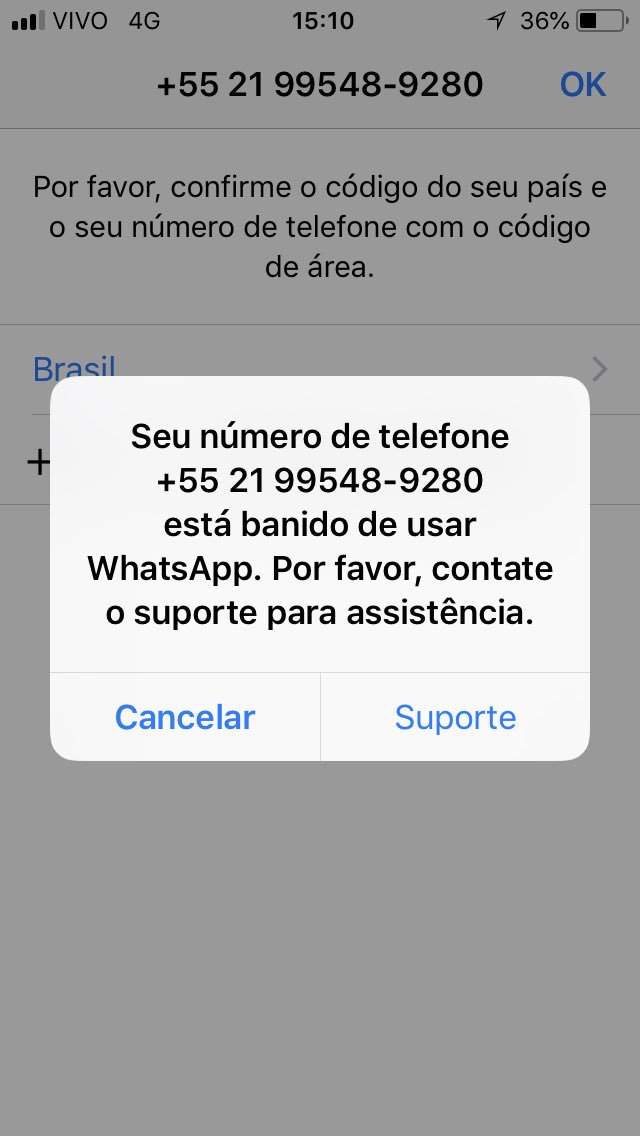 A CENSURA COMEÇOU: Whatsapp baniu número de telefone do filho de Bolsonaro