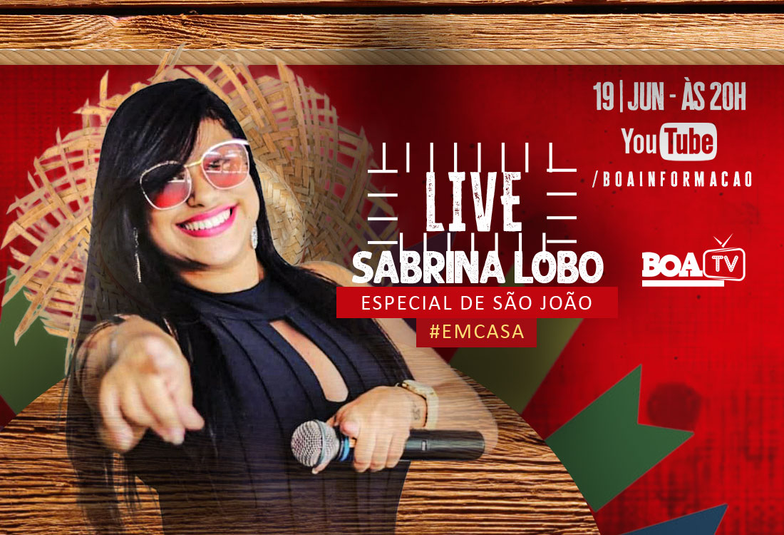 Sexta (19) tem live ‘Especial de São João’ com Sabrina Lobo