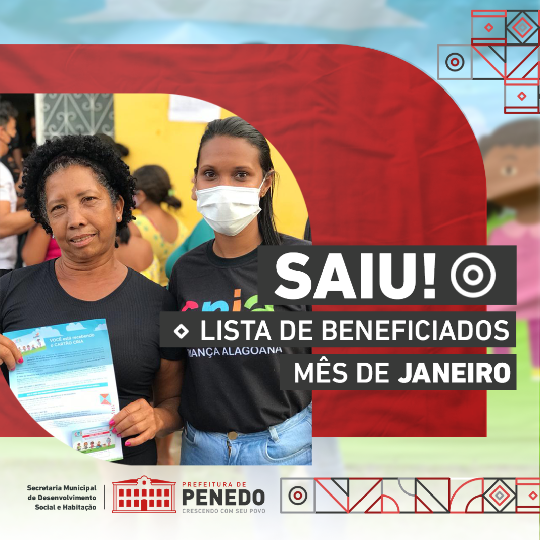 Beneficiados CRIa Penedo - JANEIRO